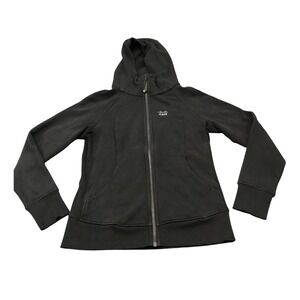 Lululemon Scuba Hoodie Womens 10 Black Cisco Logo Full Zip Fleece LW4AWMS